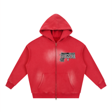 Load image into Gallery viewer, THOTSTAR187 Sunfade Two-way Zipper Boxy Fleece Hoodie