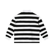 Load image into Gallery viewer, THOTSTAR Color Block Stripe Polo Shirt