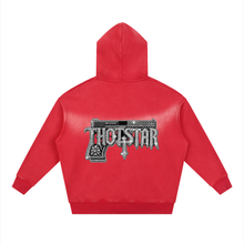 Load image into Gallery viewer, THOTSTAR187 Sunfade Two-way Zipper Boxy Fleece Hoodie