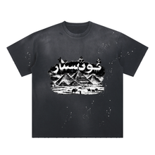 Load image into Gallery viewer, THOTSTAR DESERT Hand-Frayed Sunfade Paint Splatter T-Shirt