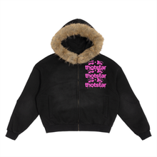 Load image into Gallery viewer, THOTSTAR Sun Fade Boxy Detachable Fur Hoodie
