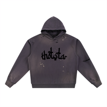 Load image into Gallery viewer, THOTSTAR Sun Fade Frayed Fleece Hoodie
