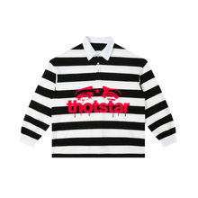 Load image into Gallery viewer, THOTSTAR Color Block Stripe Polo Shirt
