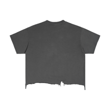 Load image into Gallery viewer, THOTSTAR Vintage Wash Box Distressed Hem T-Shirt
