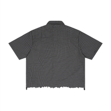 Load image into Gallery viewer, THOTSTAR Unisex Distressed Plaid Boxy Shirt

