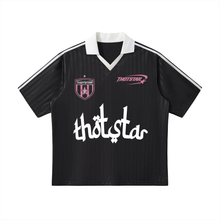 Load image into Gallery viewer, THOTSTAR Contrast Collar Striped Soccer Jersey

